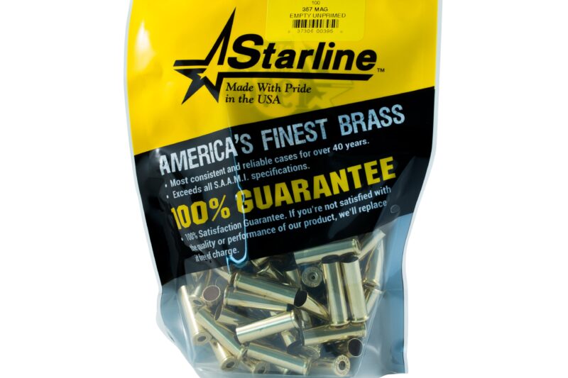 STARLINE 357 MAG UNPRIMED BRASS 100CT STARLINE 357 MAG UNPRIMED BRASS 100CT