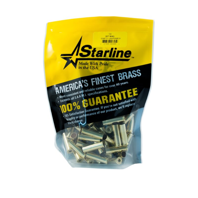STARLINE 357 MAG UNPRIMED BRASS 100CT