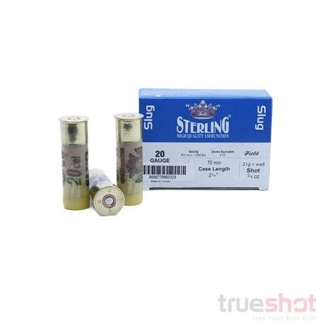 STERLING 20GA SLUGS 2.75" 7/8OZ 1295FPS 10RDS