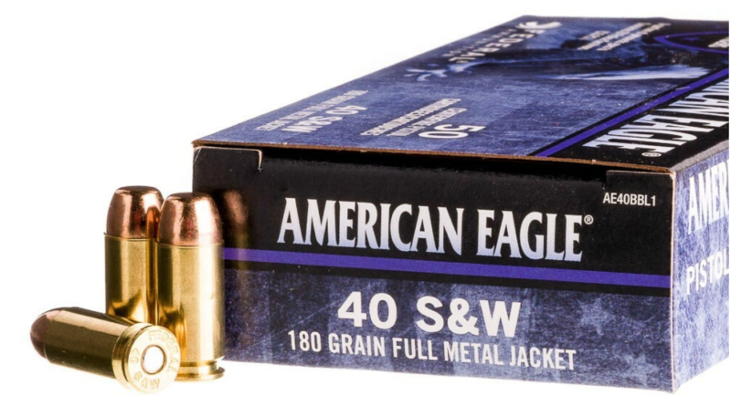 FEDERAL AMERICAN EAGLE 40 S&W 180GR FMJ AMMO 50RDS