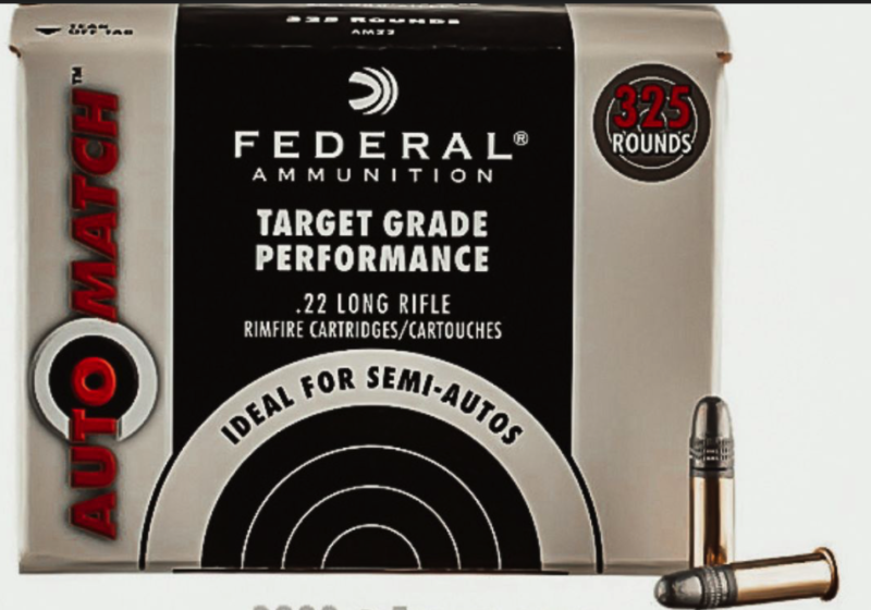 FEDERAL 22LR 40GR AMMO 325RDS