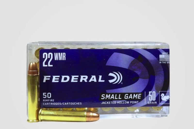 FEDERAL SMALL GAME 22WMR 50GR JHP AMMO 50RDS