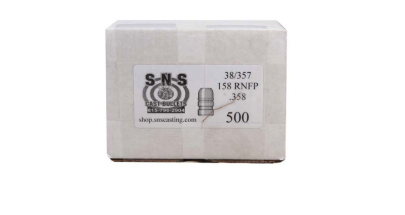PRECISION CAST BULLET 38CAL (.358") 158GR RNFP BULLETS 500CT