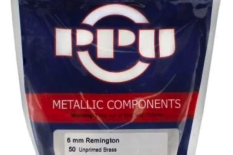 PPU 6MM REM UNPRIMED BRASS 50CT