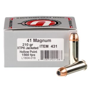 UNDERWOOD 41 REM MAG 210GR JHP AMMO 20RDS