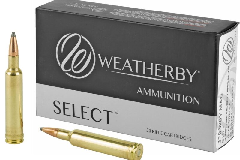 WEATHERBY 270 WBY MAG 130GR HORNADY INTERLOCK AMMO 20RDS