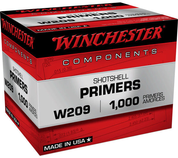 WINCHESTER 209 SHOTSHELL PRIMERS 1000CT
