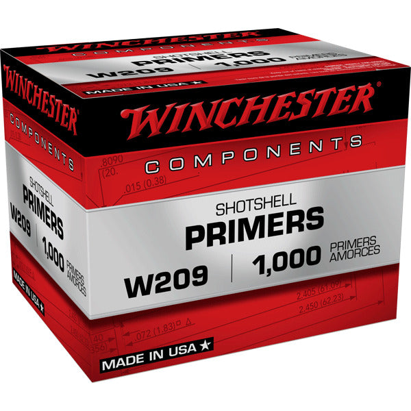 WINCHESTER 209 SHOTSHELL PRIMERS 1000CT