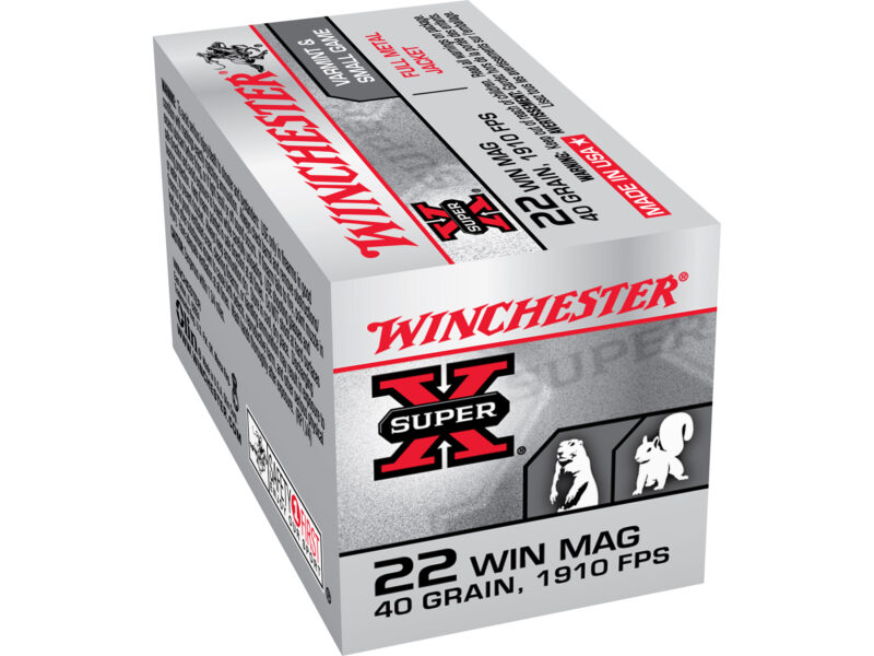 WINCHESTER 22 MAG SUPER-X 40GR JHP 50RDS