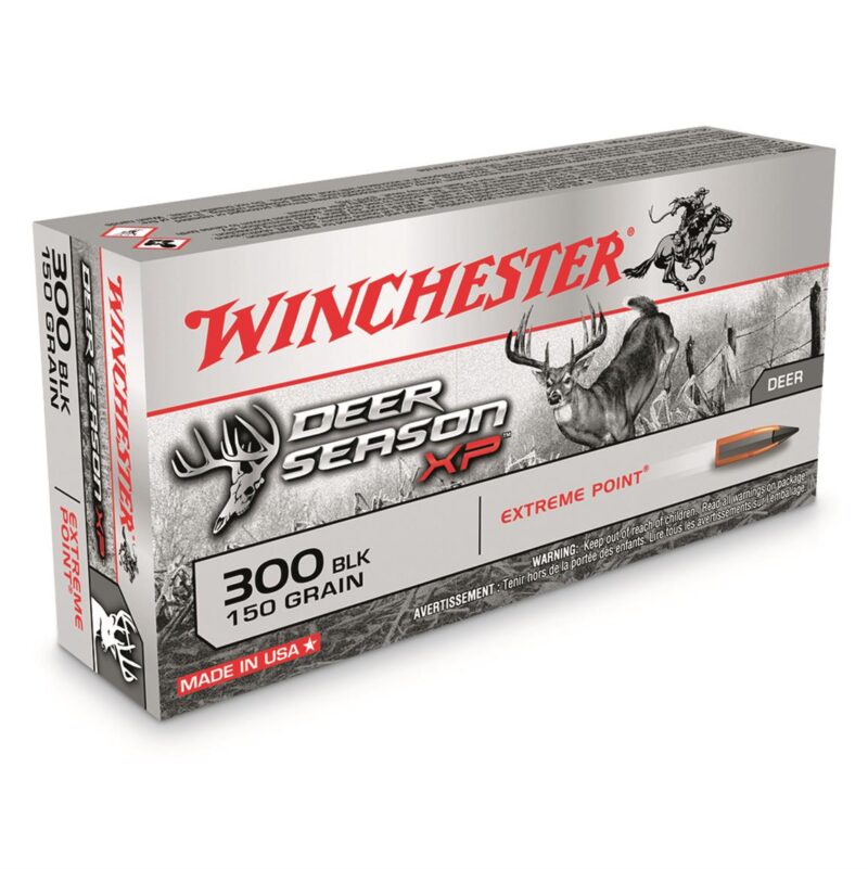 WINCHESTER 300 BLK 150GR EXTREME POINT DEER SEASON XP AMMO 20RDS