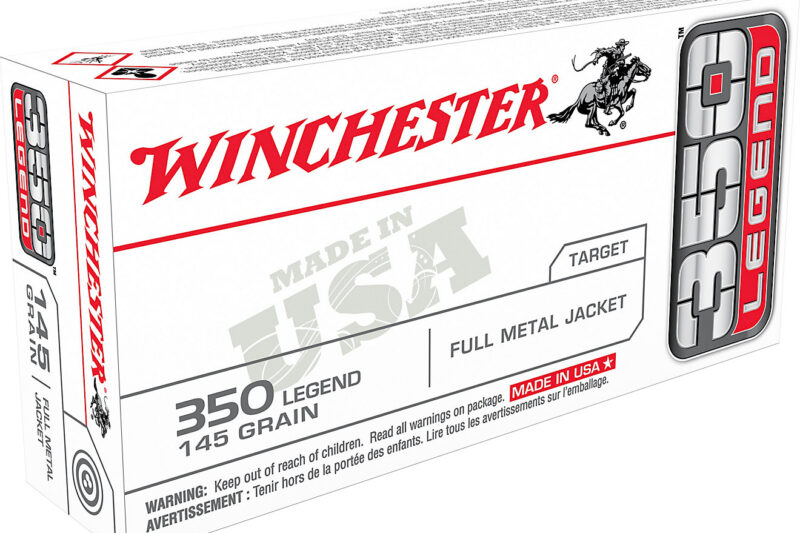 WINCHESTER 350 LEGEND 145GR FMJ AMMO 20RDS WINCHESTER 350 LEGEND 145GR FMJ AMMO 20RDS