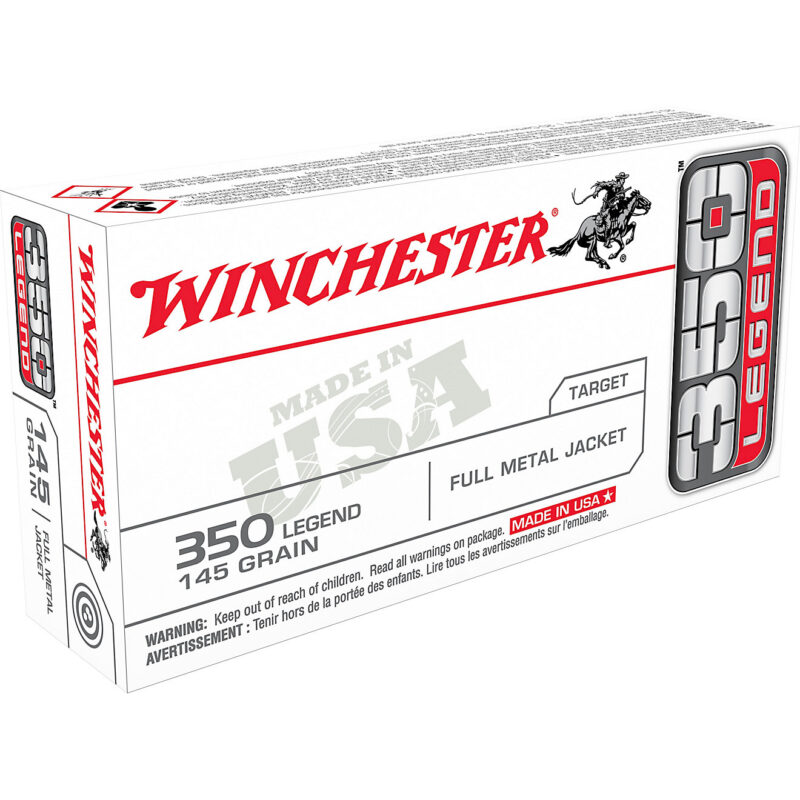 WINCHESTER 350 LEGEND 145GR FMJ AMMO 20RDS