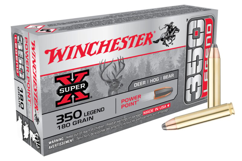 WINCHESTER 350 LEGEND SUPER-X 180GR POWER POINT AMMO 20RDS WINCHESTER 350 LEGEND SUPER-X 180GR POWER POINT AMMO 20RDS