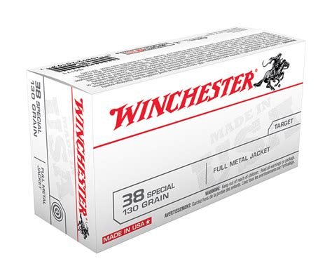 WINCHESTER 38 SPL 130GR FMJ 50CT