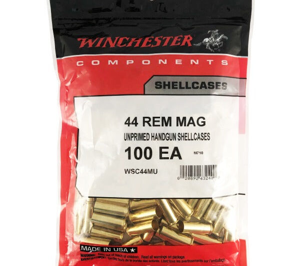 WINCHESTER 44 MAG BRASS 100CT WINCHESTER 44 MAG BRASS 100CT