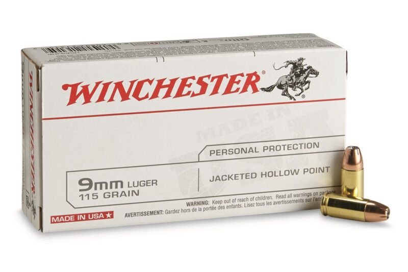 WINCHESTER DEFENSE 9MM 115GR JHP AMMO 50RDS WINCHESTER DEFENSE 9MM 115GR JHP AMMO 50RDS