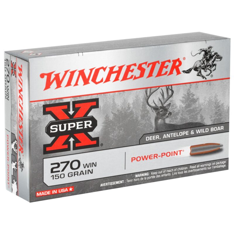 WINCHESTER SUPER-X 270WSM 150GR POWER POINT AMMO 20RDS