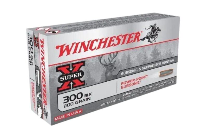 WINCHESTER SUPER-X 300 BLK 200GR POWER POINT SUBSONIC AMMO 20RDS