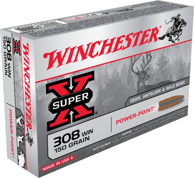 WINCHESTER SUPER-X 308 WIN 150GR POWER POINT AMMO 20RDS