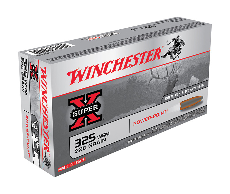 WINCHESTER SUPER-X 325WSM 220GR POWER POINT AMMO 20RDS