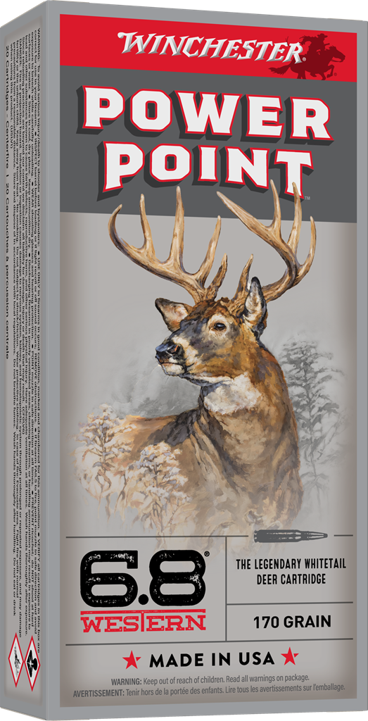 WINCHESTER SUPER-X 6.8 WESTERN 170GR POWER POINT AMMO 20RDS