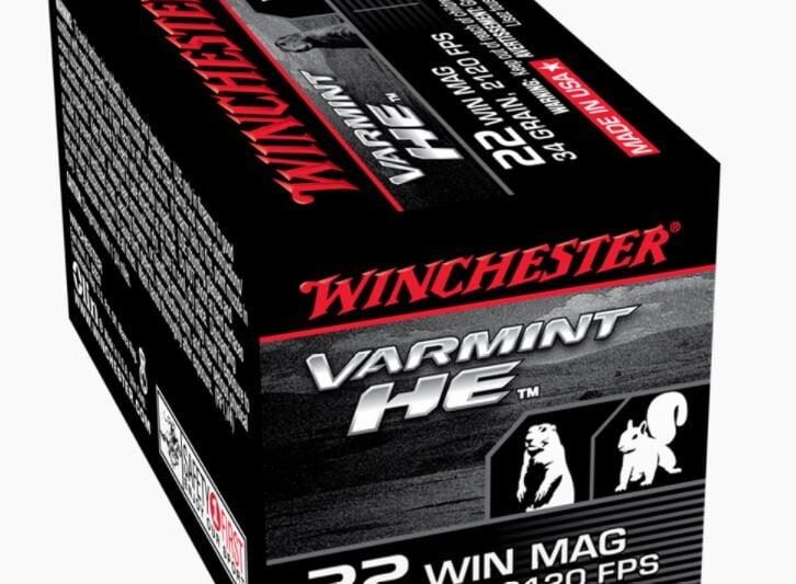 WINCHESTER VARMINT HE 22 WMR 34GR JHP AMMO 50RDS