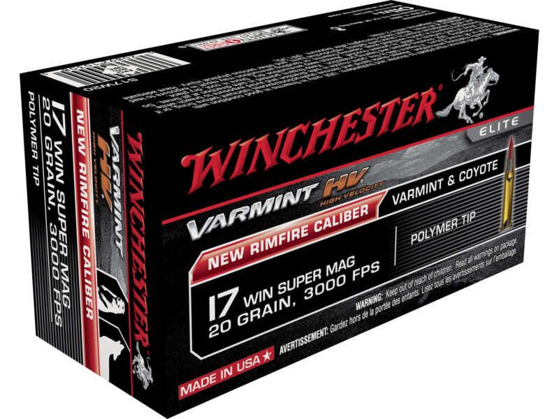 WINCHESTER VARMINT HV 17WSM SUPREME 20GR V-MAX AMMO 50RDS