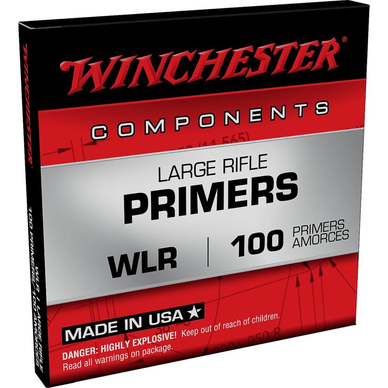 WINCHESTER WLR LARGE RIFLE PRIMERS 100CT