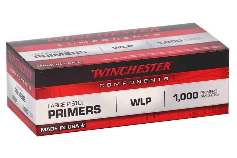 Winchester Large Pistol Primers #7 WINCHESTER WLP LARGE PISTOL PRIMERS 1000CT