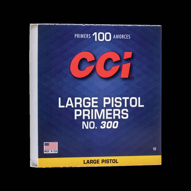 CCI NO.300 LARGE PISTOL PRIMERS 100CT