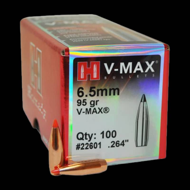 HORNADY 6.5MM (.264") 95GR VMAX BULLETS 100CT