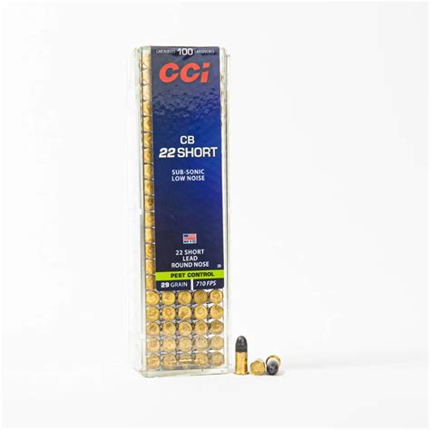CCI AMMO 22 CB SHORT 29GR
