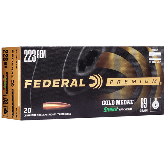 FEDERAL GOLD MEDAL 223REM 69GR