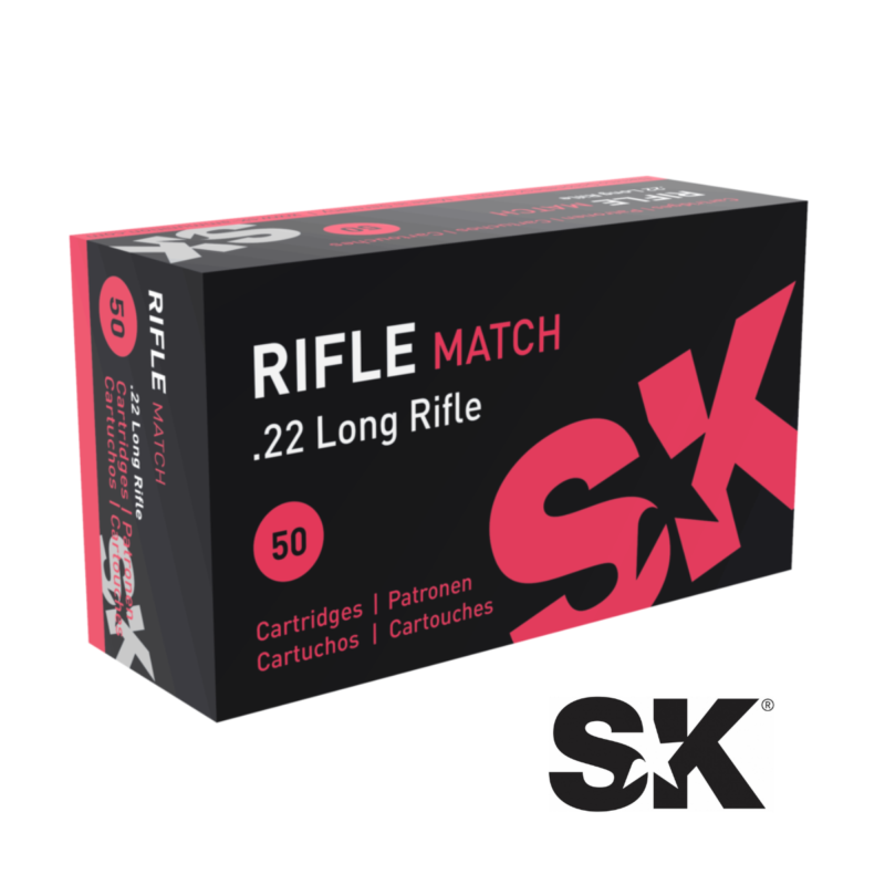 SK RIFLE MATCH 22LR 40GR RN AMMO 50RDS