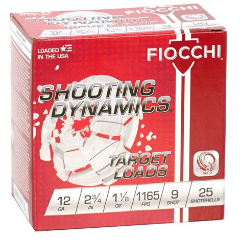 FIOCCHI 12GA 2-3/4" #9 BOX