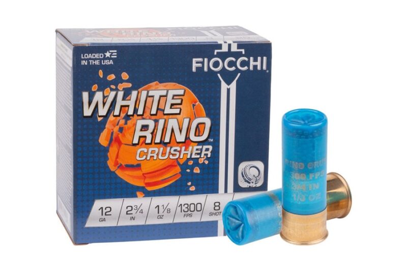 FIOCCHI 12GA RINO 1-18 1300FPS #8 CASE