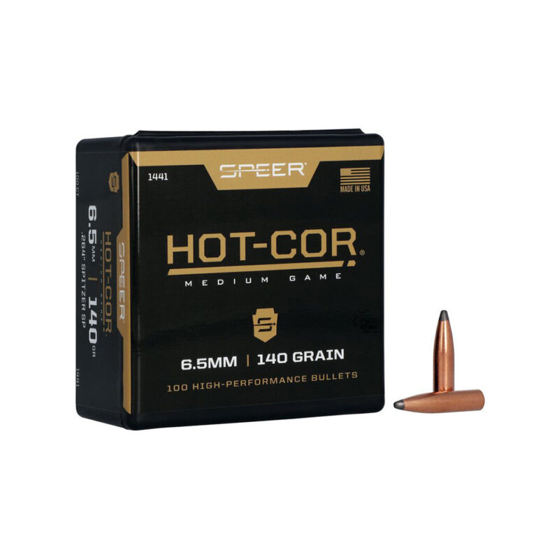 SPEER 6.5 (.264") 140GR SP HOT-COR BULLETS 100CT