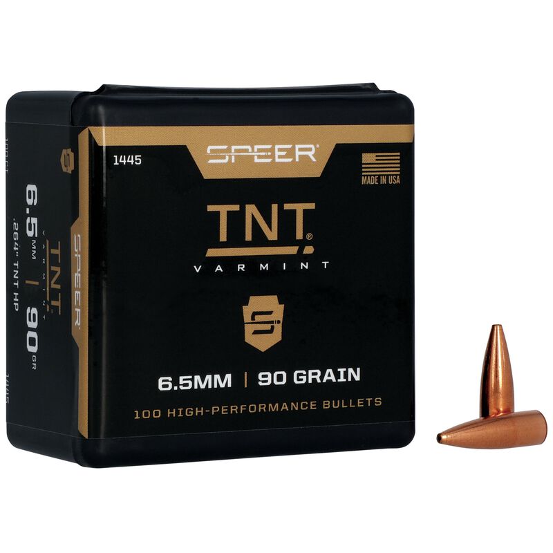 SPEER 6.5MM 90GR TNT VARMIT BULLETS 100CT