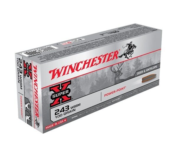 243 WSSM AMMO WINCHESTER SUPER-X 243 WSSM 100GR PP AMMO 20RDS
