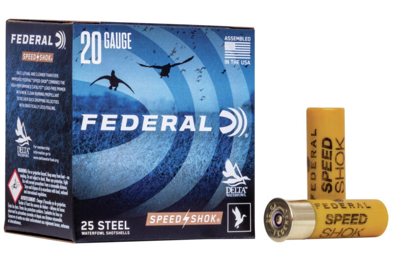 26227_source_1761311617 FEDERAL SPEED SHOK STEEL 20GA 2.75" 3/4OZ 1425FPS AMMO 25RDS