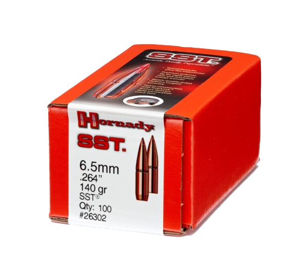 HORNADY 6.5MM (.264”) 140GR SST SUPER-SHOK BULLETS 100CT