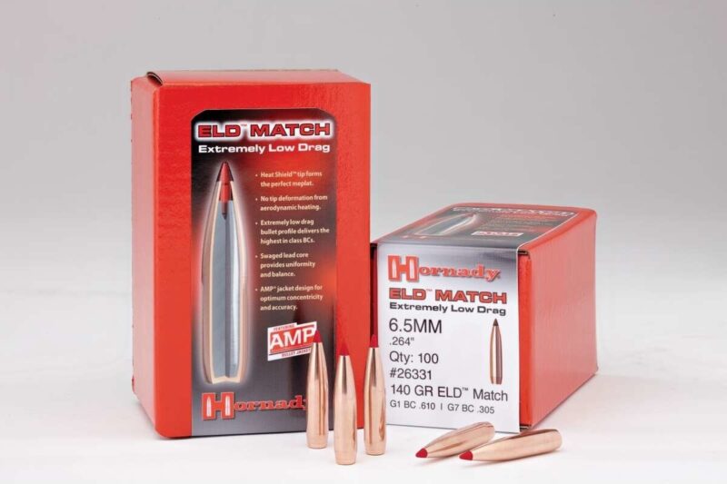 HORNADY 6.5MM (.264") 140GR ELD MATCH BULLETS 100CT