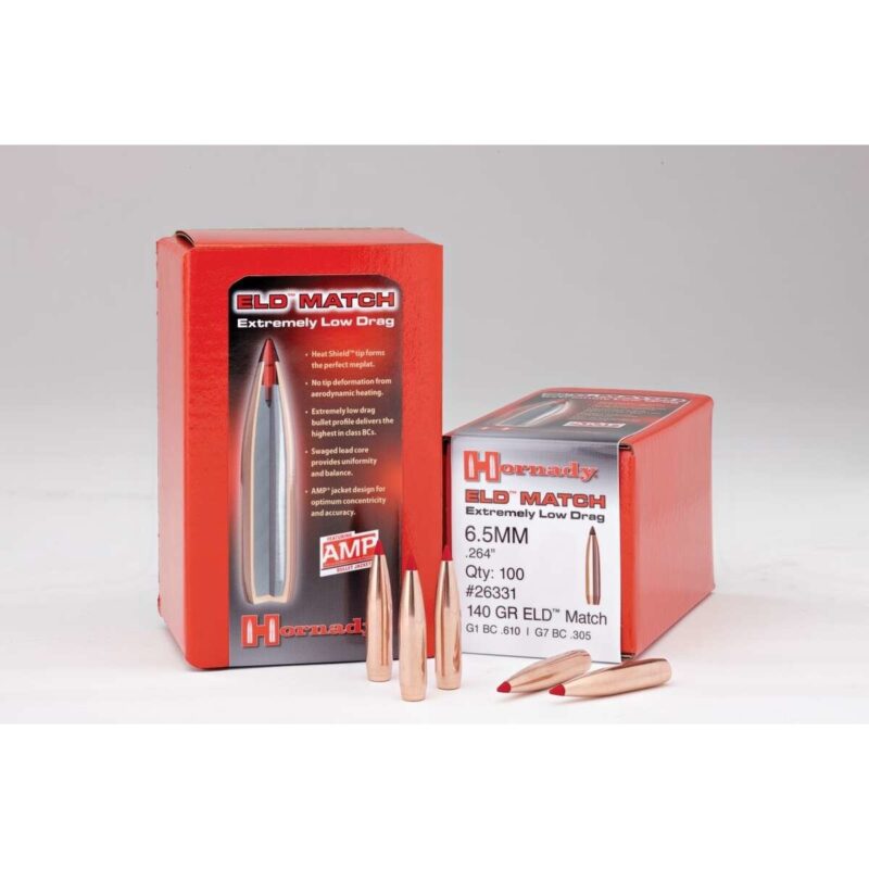 HORNADY 6.5MM (.264") 140GR ELD MATCH BULLETS 100CT