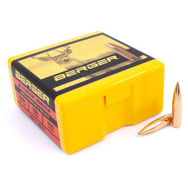 BERGER 7MM (.284") 168GR HPBT CLASSIC HUNTER BULLETS 100CT