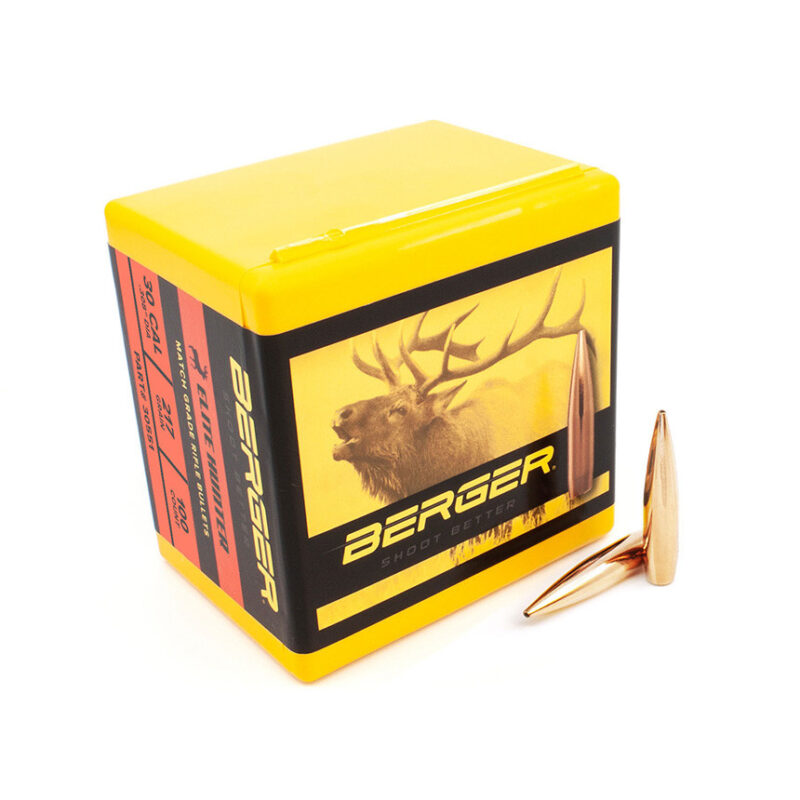 BERGER 30CAL (.308") 180GR HPBT ELITE HUNTER BULLETS 100CT