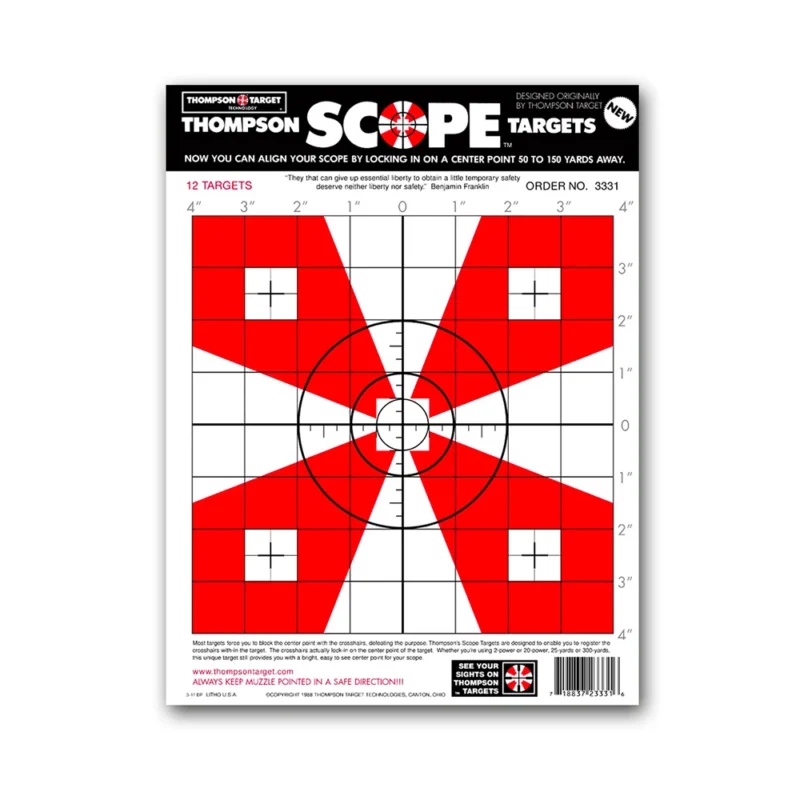 THOMPSON TARGET 8" X 8" 12CT