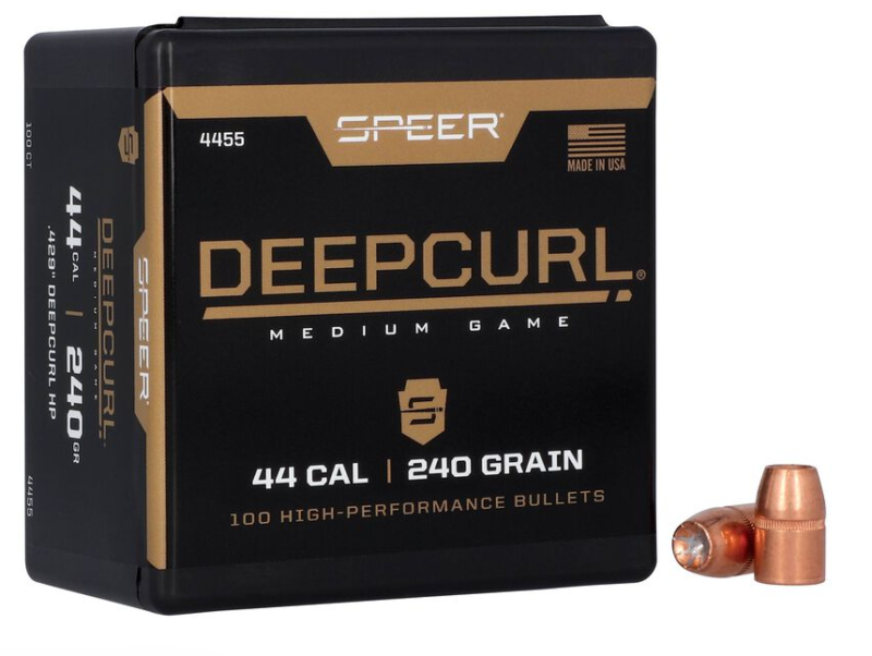 SPEER 44 CAL (.429") 240GR DEEPCURL HP BULLETS 100CT