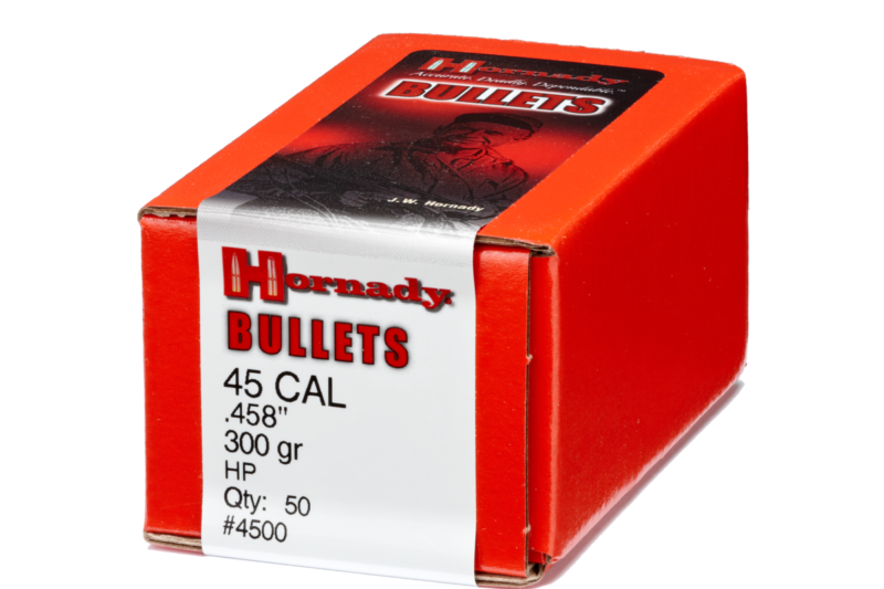 HORNADY 45CAL (.458") 300GR HP BULLETS 50CT