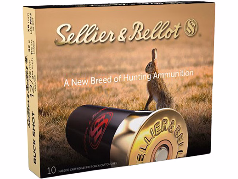 SELLIER&BELLOT BUCK 12GA 2.75" 4 SHOT 10CT