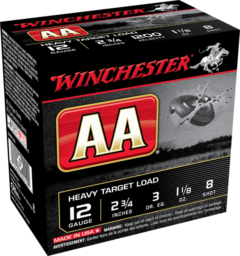 WINCHESTER AA 12GA TARGET SHOT #8 AMMO 25RDS